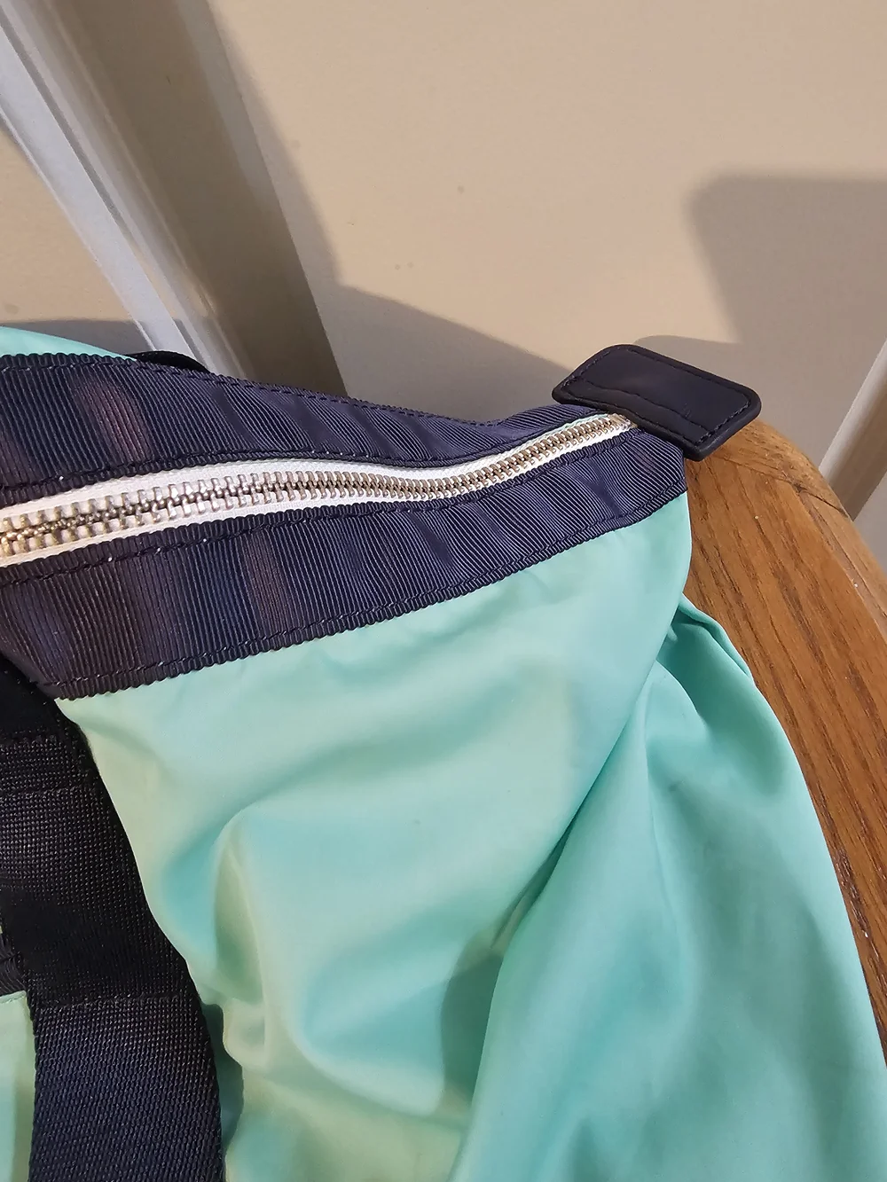 Lululemon Mint & Navy Weekend Tote